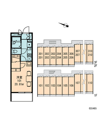 【区画図】 | ソレイユⅢ