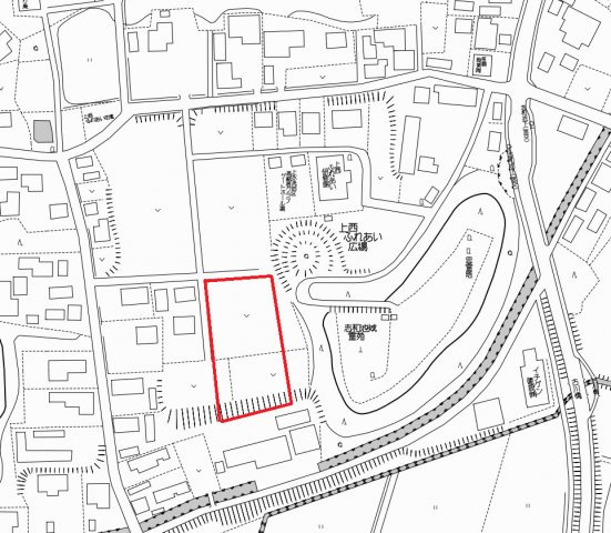 都城市上水流町の売地の土地図