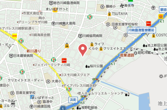 ユナイト さくらフェアバンクスの地図