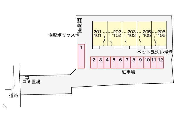 ミレニアポートの区画図