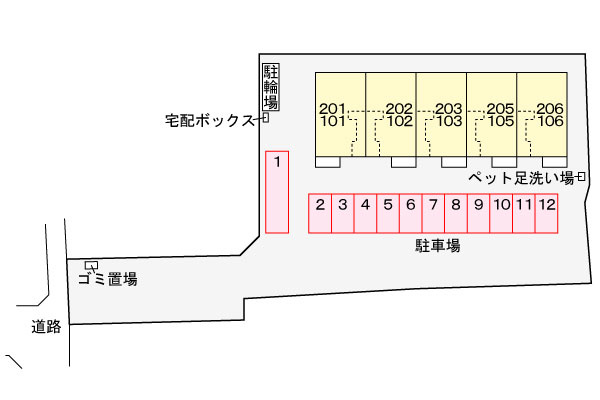 ミレニアポートの区画図