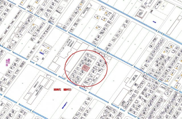 連島町鶴新田リフォーム済中古戸建の地図