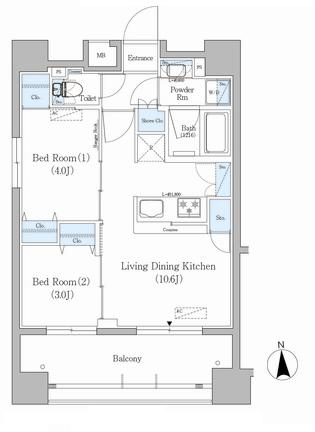 Urbanex蔵前の間取り
