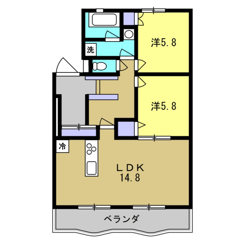 シャトー清城の間取り