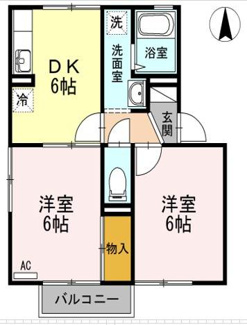 【間取り】 | フレンドリーハイツ日野Ⅱ