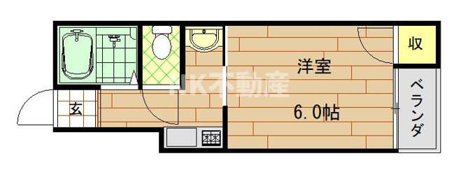 【間取り】 | メゾンモア（俊徳道賃貸） | 間取りです