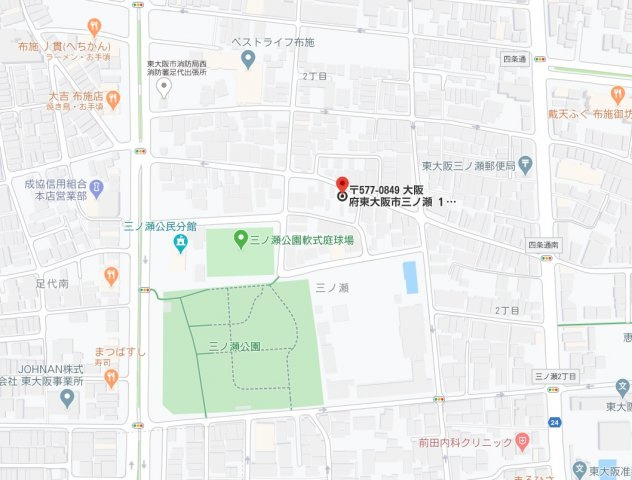 クリエオーレ三ノ瀬　Ⅰの地図