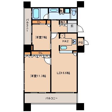 【間取り】 | リーガルタワー大阪