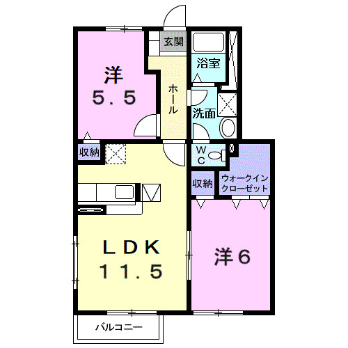 エクセランⅠの間取り