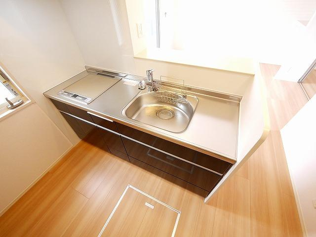 コージーコートB（三笠）のキッチン|お料理しやすいキッチンです