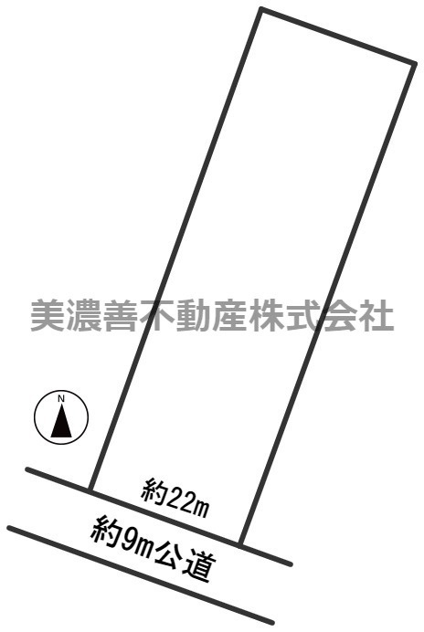 ５５２６２　海津市平田町西島土地の区画図