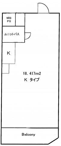渋谷区宇田川町の店舗事務所の間取り