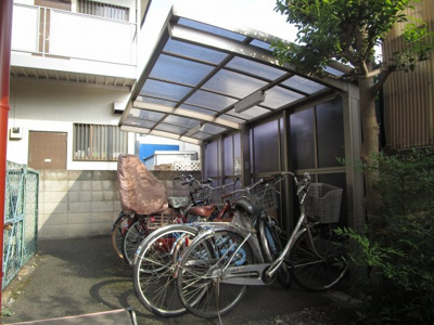 【その他共用部分】 | ウェルシーガーデン | 屋根付駐輪場