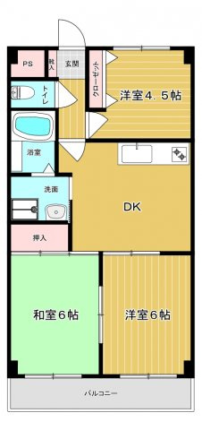 【間取り】 | ウェルシーガーデン | 振り分け間取りの３ＤＫ
