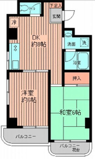 【間取り】 | あざみ野第5エステービル | 間取り図