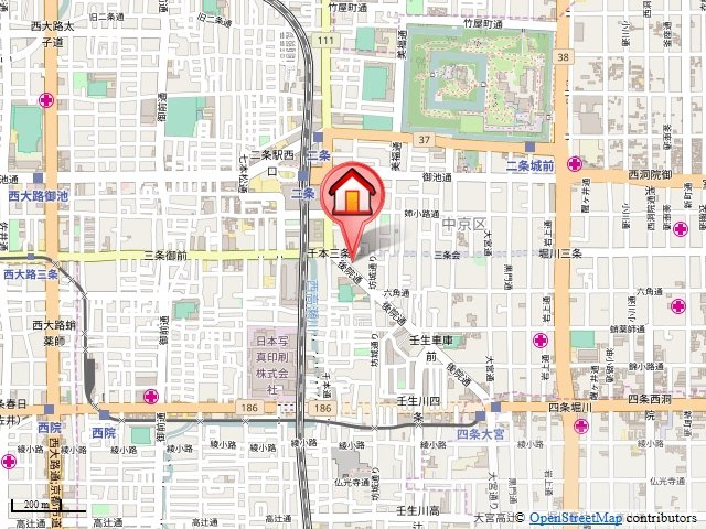ノアーズアーク京都朱雀の地図