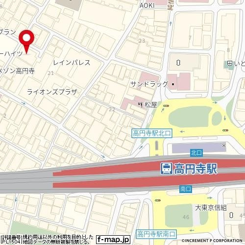 【地図】 | スターハイツ高円寺