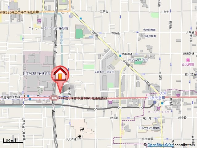 四条壬生ビルの地図