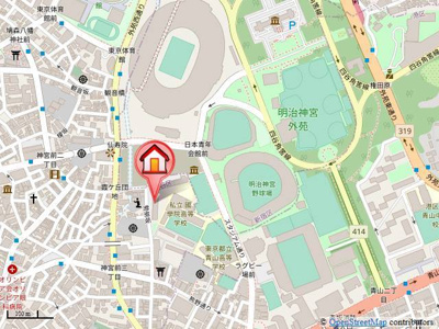 【地図】 | THE COURT神宮外苑 | ２月下旬より入居可能となります。ご不明点等お気軽にご連絡ください☆