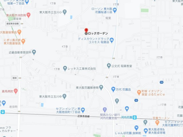 ロックガーデン　Ⅰの地図