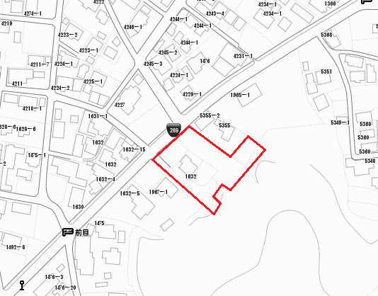 北諸県郡三股町大字蓼池の売地の土地図