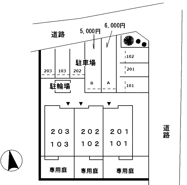 アンジュの区画図