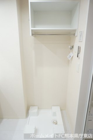 熊本市東区沼山津２丁目のアパートの洗面所