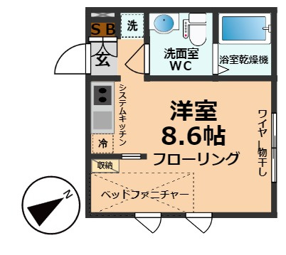 【間取り】 | Ciel浜田山