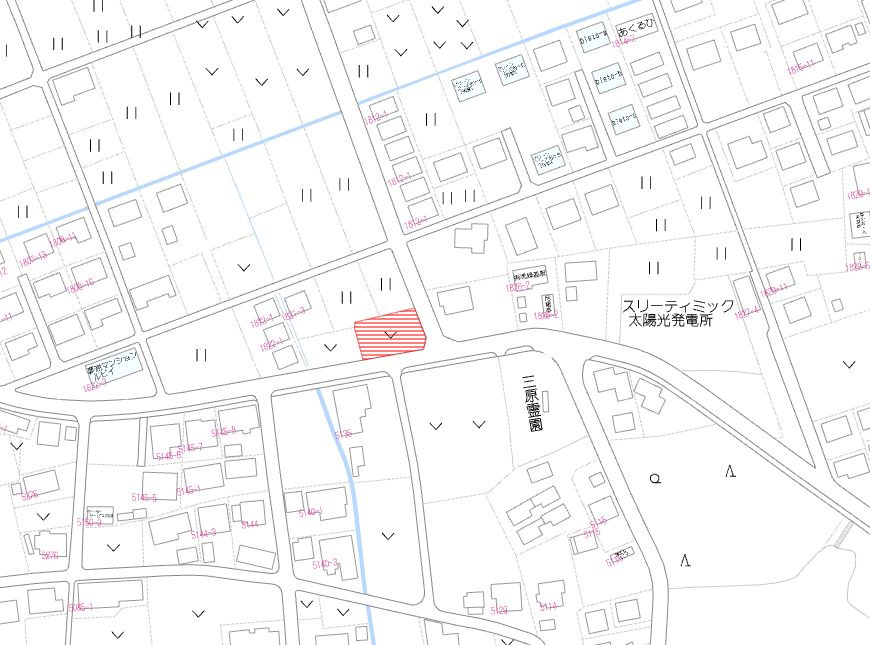 北諸県郡三股町大字蓼池の売地の土地図