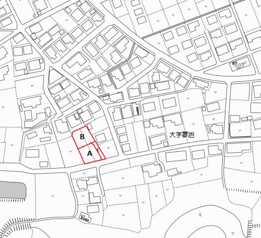 北諸県郡三股町大字蓼池の売地の土地図