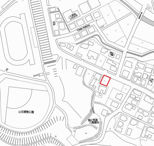 都城市山田町山田の売地の土地図