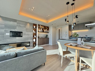 【居間・リビング】 | シティタワー麻布十番 | 使いやすいリビングです