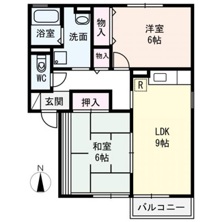 【間取り】 | シャルムフルーレＢ