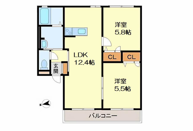 【間取り】 | リッチンコートⅠ