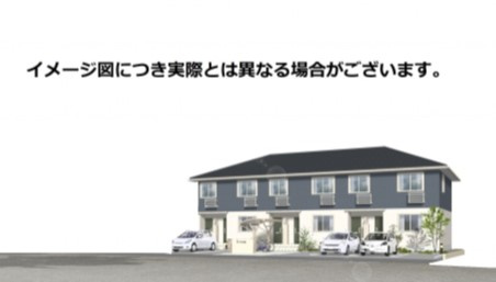 都窪郡早島町早島のアパートの外観|イメージパース