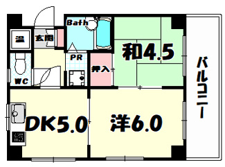 【間取り】 | ライオンズマンション神戸元町