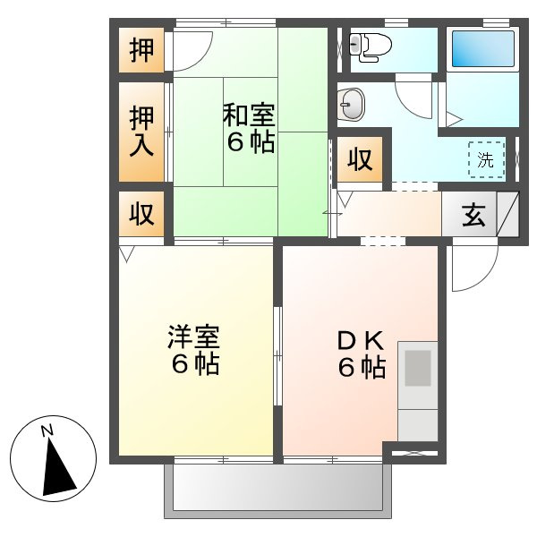 ミルトニアひよせの間取り