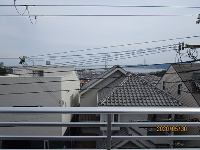 【展望】 | 西舞子8丁目新築分譲住宅Ａ号棟 | 明石大橋、淡路島を望めます