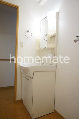 熊本市南区城南町千町の賃貸マンションの独立洗面台
