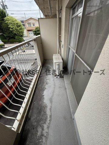 久留米市篠山町の賃貸マンションのバルコニー|広々としたバルコニーです