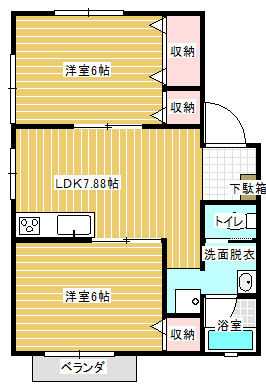 チェリーハイツの間取り