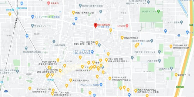 フレンドリースクエアの地図