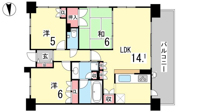 【間取り】 | セイワパレスレジデンス御影