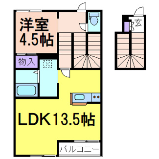 【間取り】 | ラヴィーヌ芝の内Ａ | 間取りです。