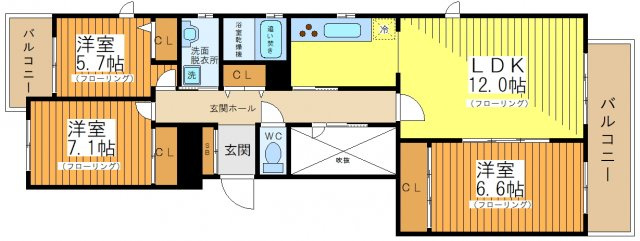 リュゼ経堂の間取り