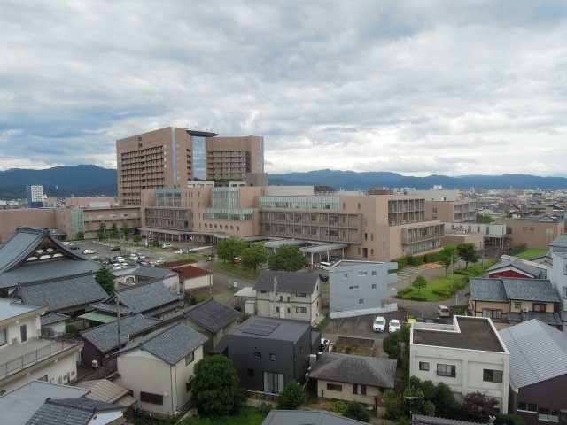 フレリア志比口の展望|県立病院が目の前。眺望」が開けていて気持ちいいです
