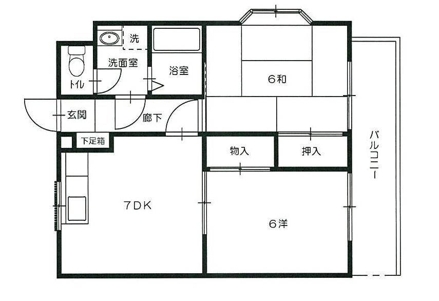 ベルグラン古市2の間取り|ベルグラン古市2　305号室