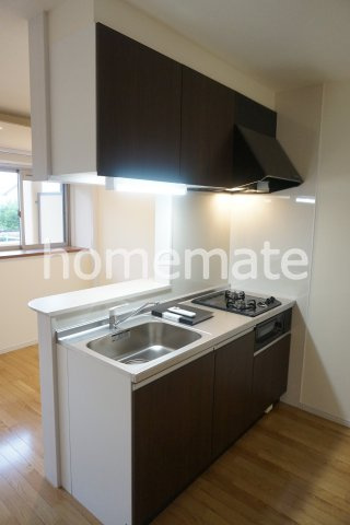 熊本市北区龍田１丁目の賃貸マンションのキッチン