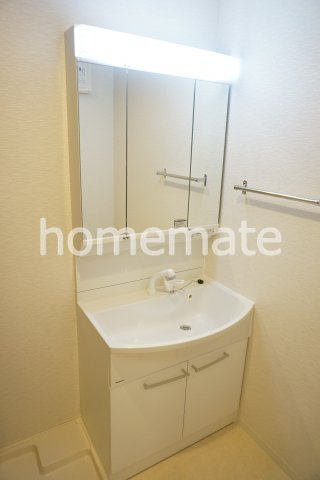 熊本市北区龍田１丁目の賃貸マンションの独立洗面台