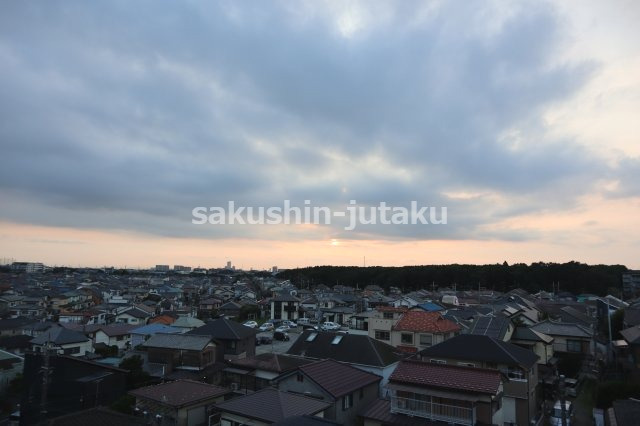 花見川ロイヤルマンション　７階部分　東南角住戸の展望